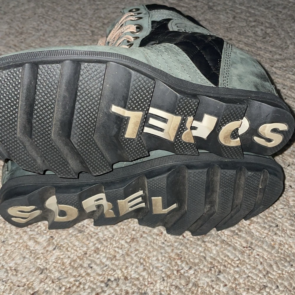 Sorel ‘Lexie’ Wedge Slate-Green Boots 9.5 - Picture 5 of 12